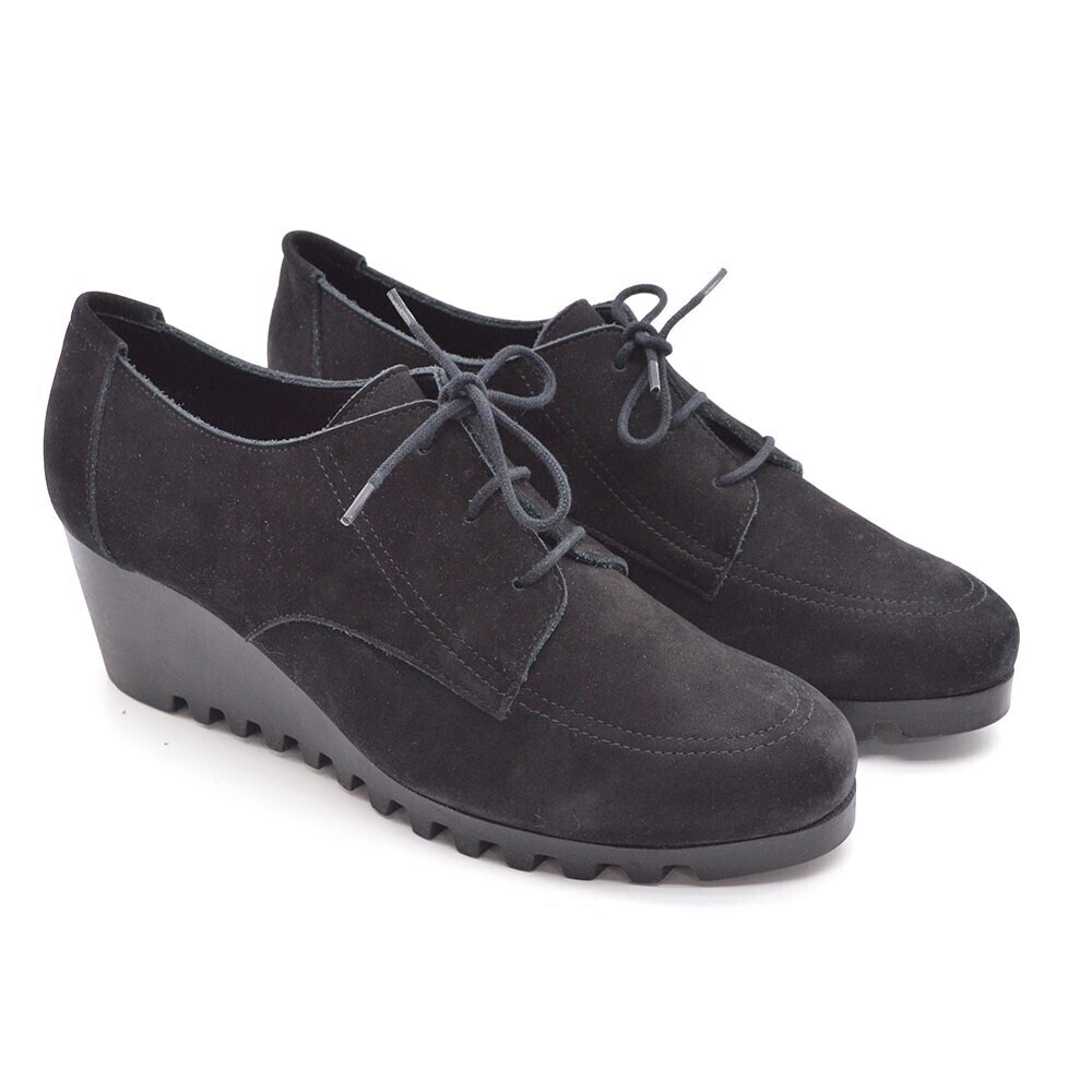 Arche Larrow Black Nubuck Lace Up Booties 41 New